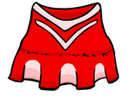 Red Cheerleader Outfit.