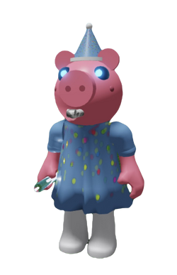 To Celebrate 1 Full Year on Reddit, I've made Party Piggy (from Accurate  Piggy Roleplay) and Golden Piggy as Robloxians. : r/piggy