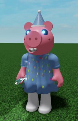 To Celebrate 1 Full Year on Reddit, I've made Party Piggy (from Accurate  Piggy Roleplay) and Golden Piggy as Robloxians. : r/piggy