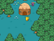 Woodsy homes are scattered around in the Poké Forest. From Poké Island SE