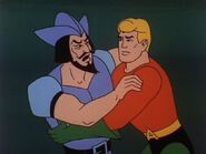 Battling Aquaman