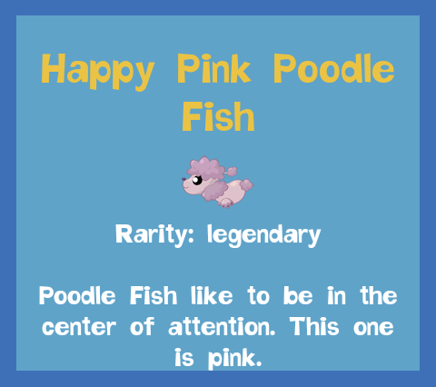 Happy Pink Poodle Fish | Aqua Pets Wiki | Fandom