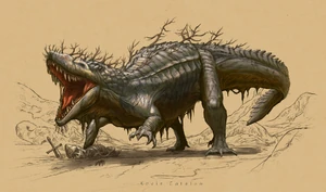 Depiction of a lizard-lion - by ©Kevin Catalan