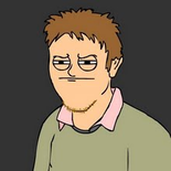 Previous Blogspot profile avatar, with the caption "Srs profile illustration is srs."