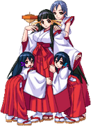 Tsuzune in Maori's sprite in the character selection in Arcana Heart