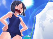 Kira's ending CG in Arcana Heart