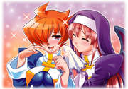 Elsa's bonus CG in Suggoi! Arcana Heart 2