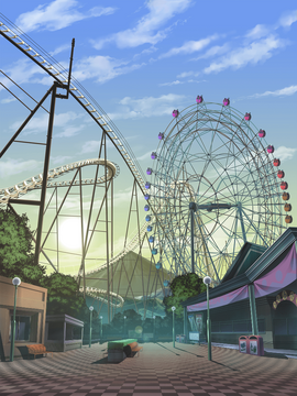 Amusement park. Colourful illustration by Coolarts223 on DeviantArt