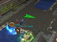 Labyrinth guide arrow