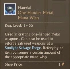 One Hander Metal Mana Wisp ArcheAge Wiki