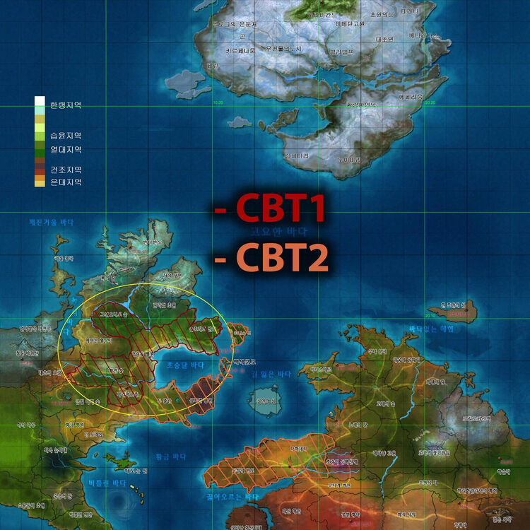 Archeage Map CB1 and CB2