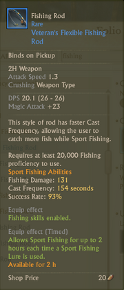 Veteran's Flexible Fishing Rod Desc