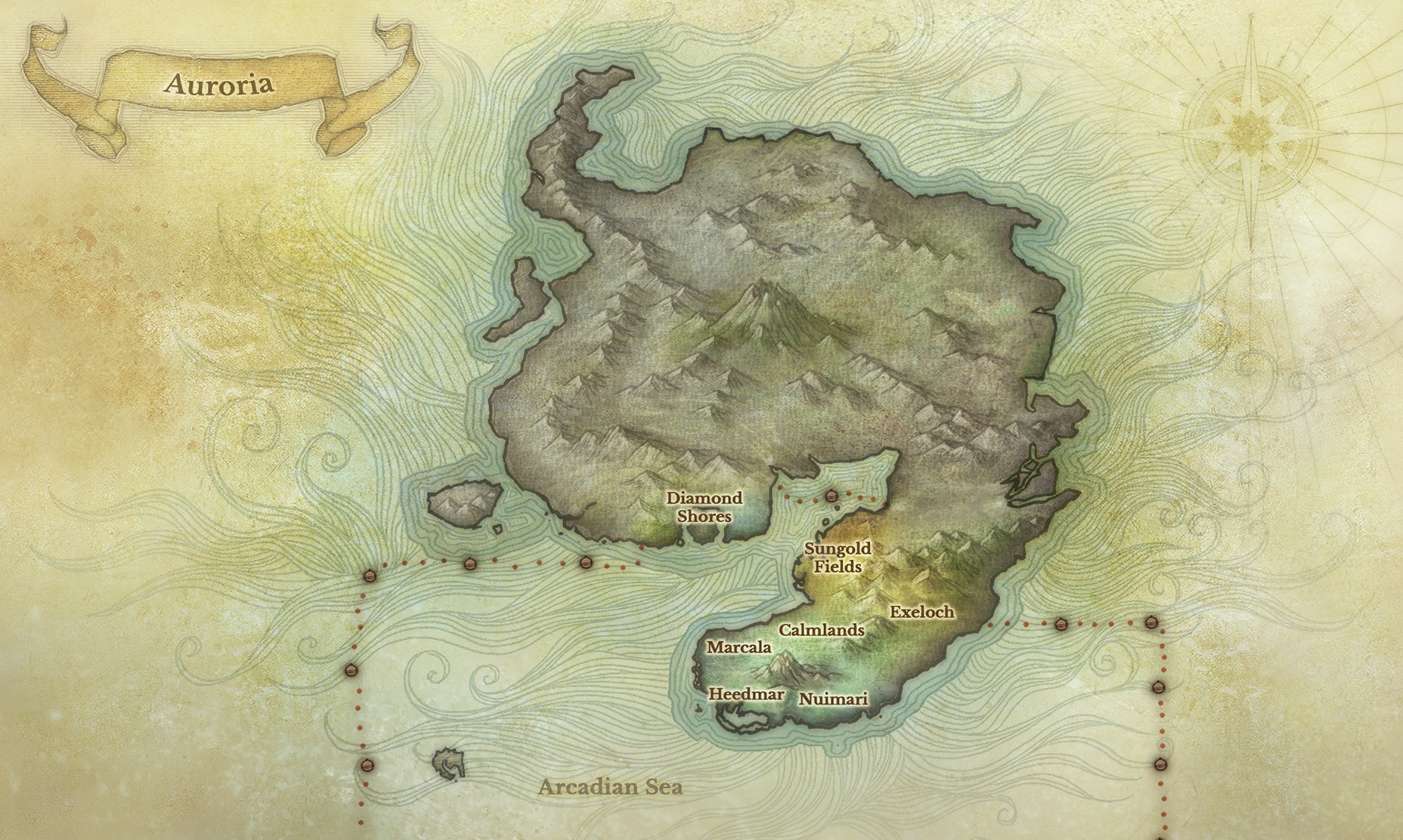 golden ruins archeage map