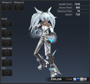 Glacier Renny's premium costume from the front. (Color 3)
