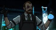 Krieger the classic mad scientist.