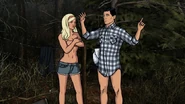 Janelle and Archer caught.