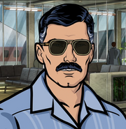 Archer disguised as Raul Gomez