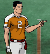 Archer disguised as a Jai Alai player