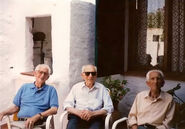 Riudavets (middle) with brothers Jose (left) and Pedro (right) circa 1975