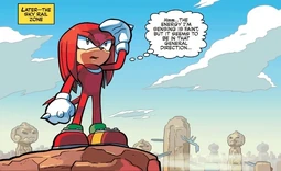Knuckles in Sky Rail Zone