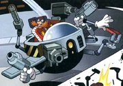 Dr Eggman tries to take down the Princess