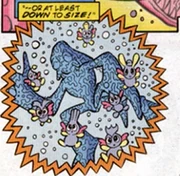 The Super Emeralds changing back into the Seven Server Chao