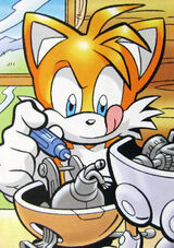 38262 - safe, artist:fredvegerano, miles tails prower (sonic), rosemary  prower (sonic), canine, fox, mammal, red fox, anthro, archie sonic the  hedgehog, sega, sonic the hedgehog (series), 2020, baby, blue eyes,  dipstick tail