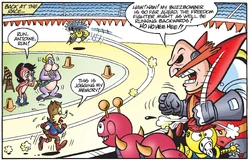 The Robotropolis Olympic Games underway.