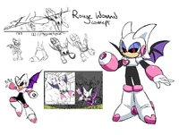 Concept art of Rouge Woman by Ben Bates.