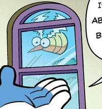 A Needlenose outside Ellidy's window.