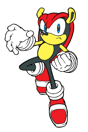 MIGHTY THE ARMADILLO WAS ORIGINALLY A RUNNER UP DESIGN FOR THE ROLE OF  SONIC THE HEDGEHOG.