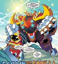 Dr. Eggman piloting Mebot.