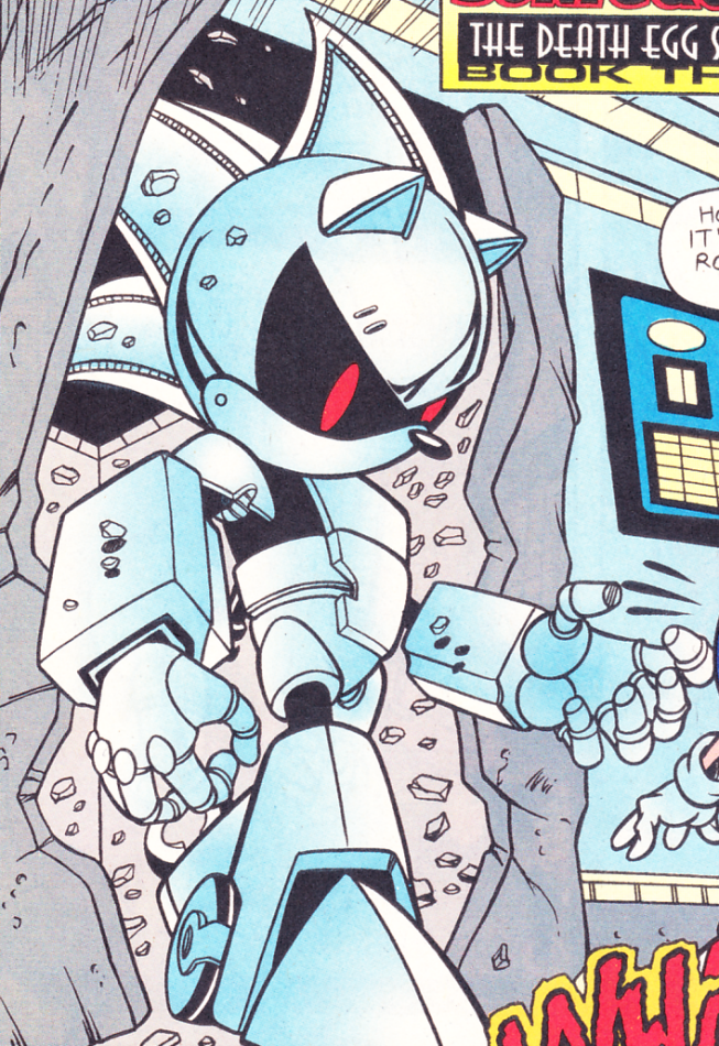 Silver Sonic on the Game gear was technically the first robot