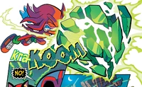 Knuckles breaks the Master Emerald.