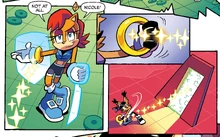 Sally and Nicole utilizing Sling Rings to dupe Phage.