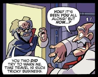 Dr. Wily realises that Mr. X is Xander.