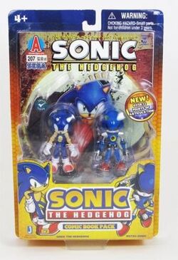 Shadow / Silver - Sonic the Hedgehog - Comic Packs - Jazwares Action Figure