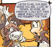 Sally attempts to encourage Lupe.