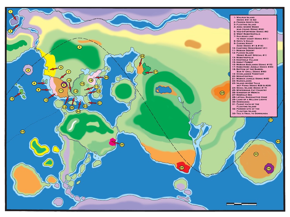 Sonic Comic Origins, Mobius Encyclopaedia