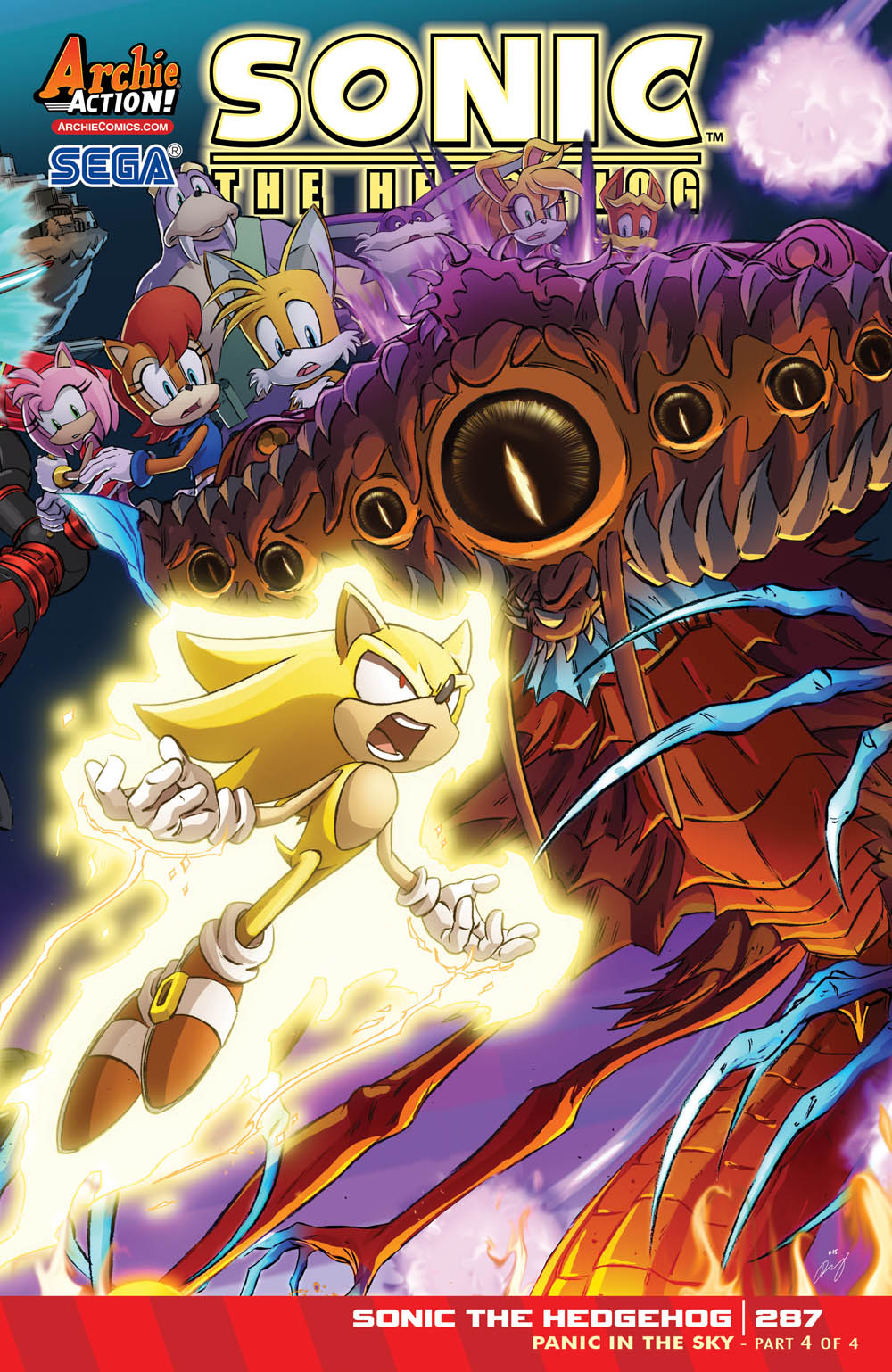 Super Sonic vs Hyper Knuckles, Mobius Encyclopaedia