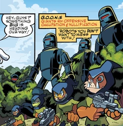 G.O.O.N. forces appearing alongside Dark Egg Legionaires.
