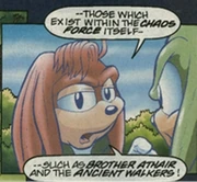 Hawking's spirit speaking to the deceased Knuckles