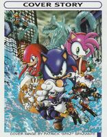 GameFan Sonic Adventure cover (June 1999) by Patrick Spaziante