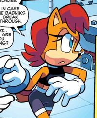 Sally without her vest.