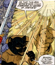 Sir Connery attacking Black Death and the Enchantress