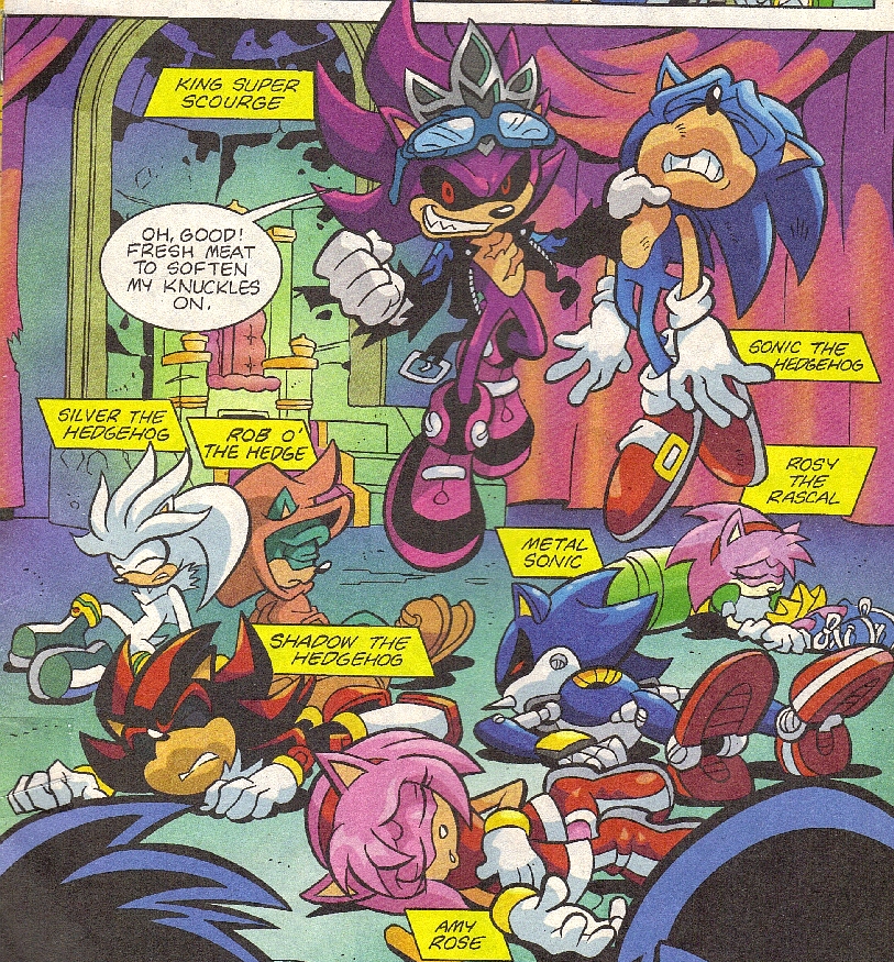 sonic the hedgehog, amy rose, shadow the hedgehog, and scourge the