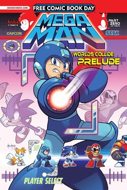 Sonic The Hedgehog Mega Man Worlds Unite - Prelude FCBD (2015) Archie