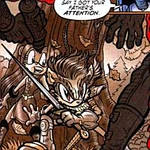 Isabella being rescued by Arthur during the Great War