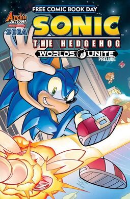 Sonic The Hedgehog Mega Man Worlds Unite - Prelude FCBD (2015) Archie