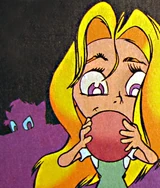 Aerial thanks Diablo for returning her ball to her